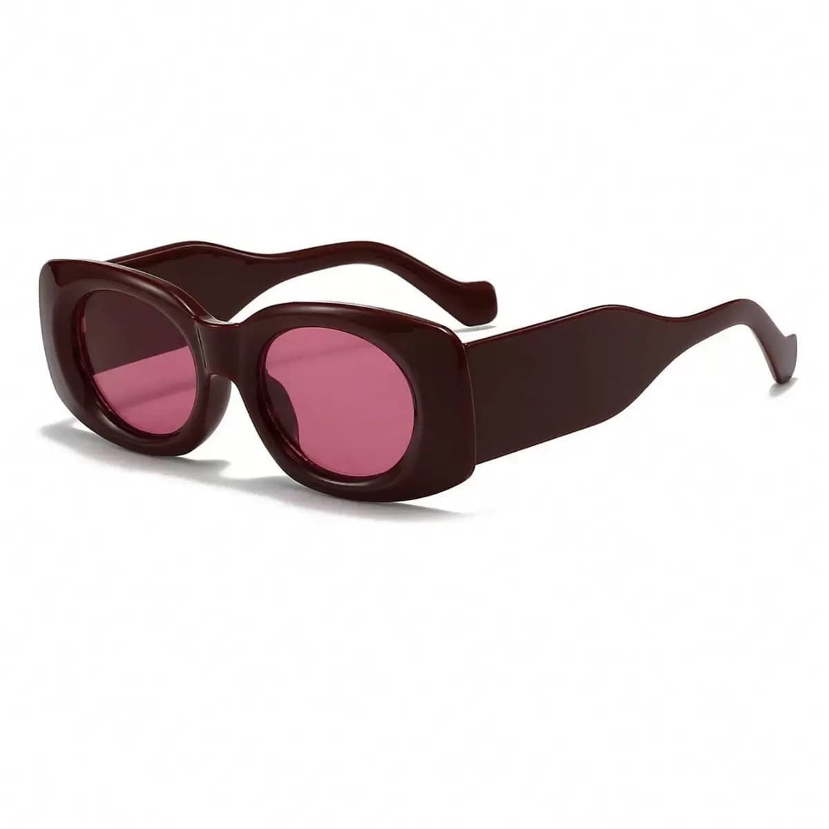 Wine Oval Sunglasses