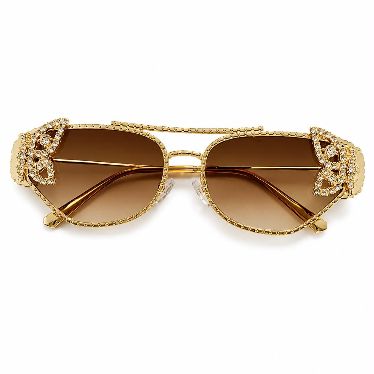 Crystal Cat-Eye Sunglasses
