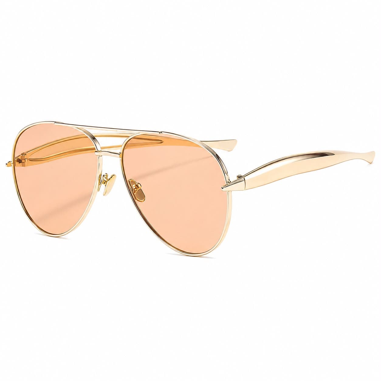 Peach Aviator Sunglasses