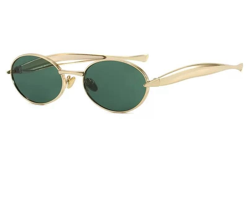 Emerald Oval Sunglasses