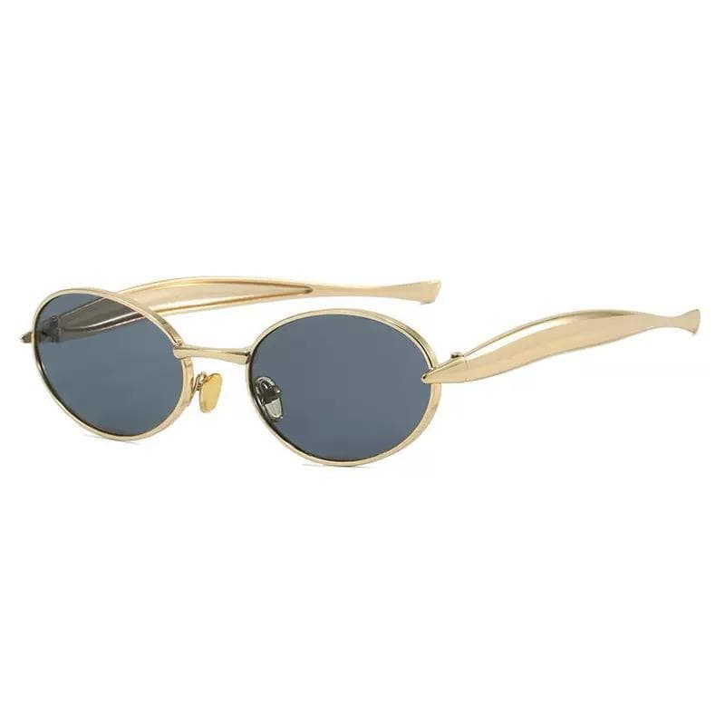 Smoke Oval Sunglasses